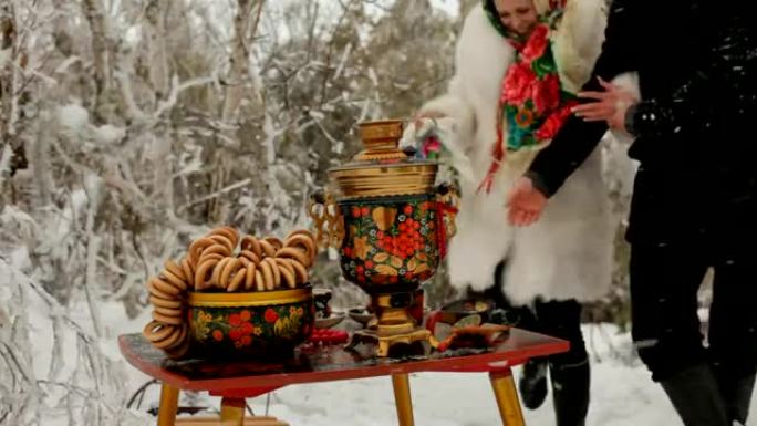 俄罗斯冬季野餐