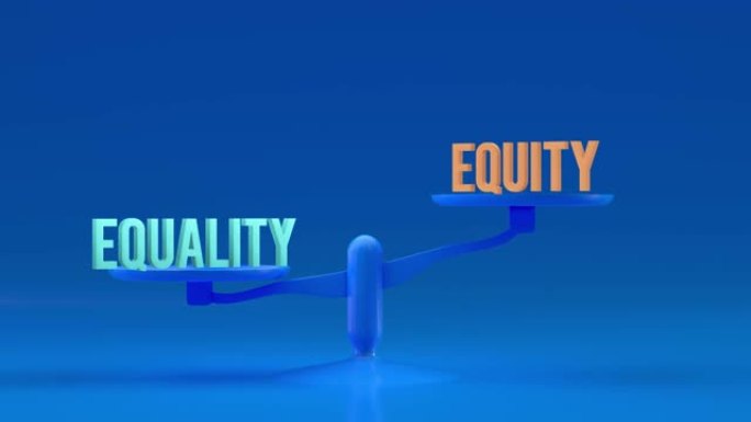 平等和公平权重，平衡，比例循环动画背景