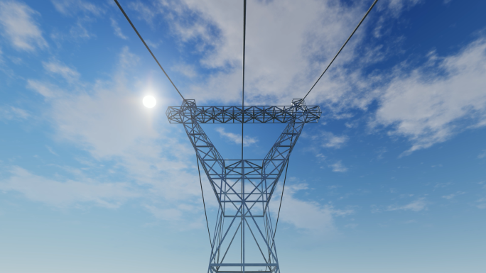 特高压电网建设电塔输电