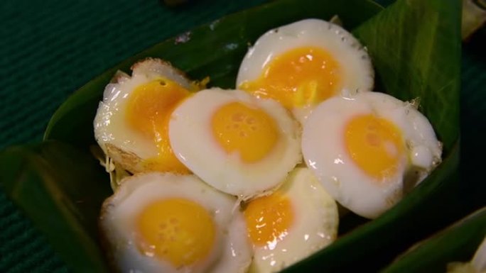 鹌鹑蛋煎，泰国菜。