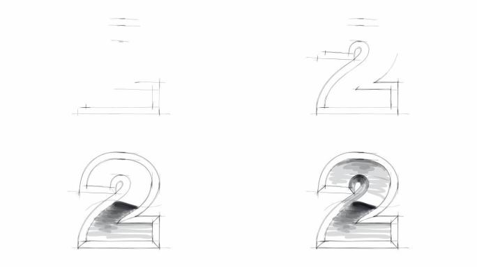 3d金属人物素描-2