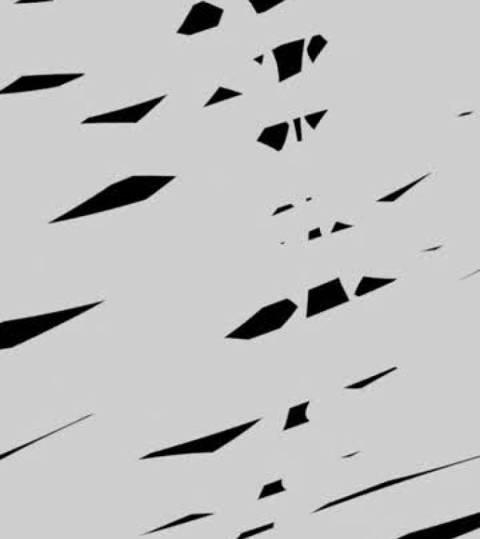 垂直视频动画-带有移动线条的抽象黑白运动背景