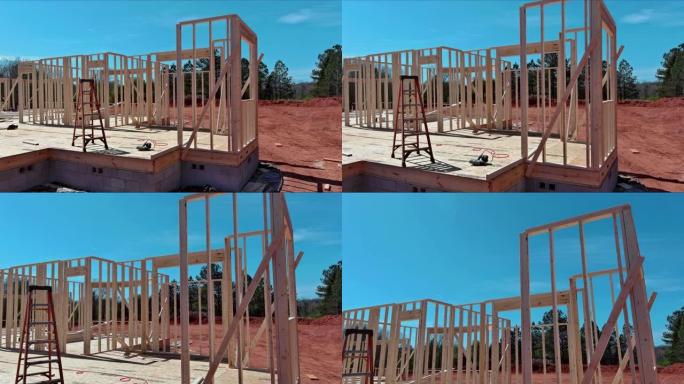 在施工过程中，框架梁的安装是建造新房子的最重要步骤之一。