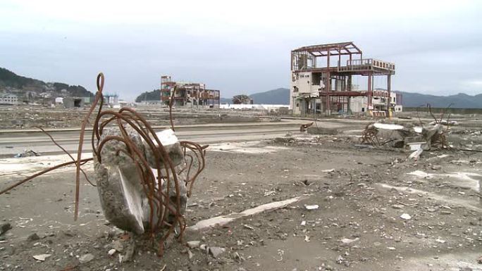 日本海啸破坏
