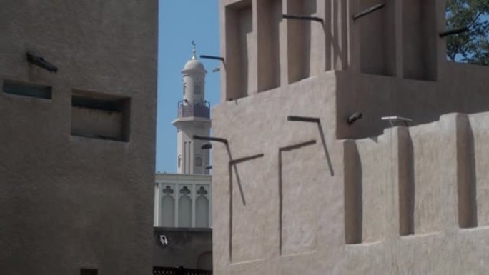 旧迪拜清真寺的景色