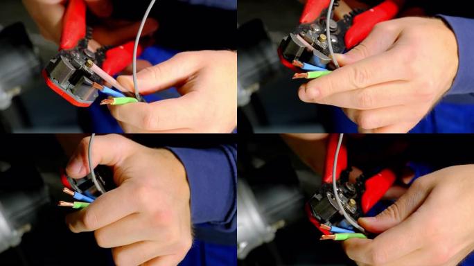 电工用型锻工具压接绝缘电线尖端