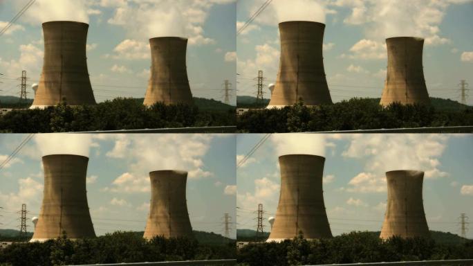 宾夕法尼亚州哈里斯堡三英里岛核电站冷却塔