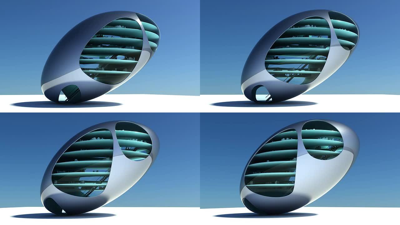 未来主义办公楼概念