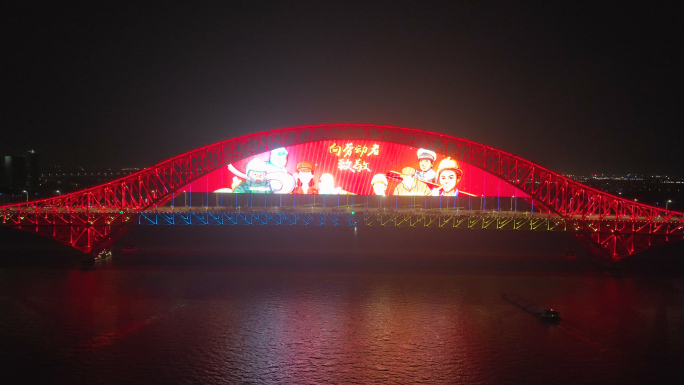 南沙明珠湾大桥灯光秀1