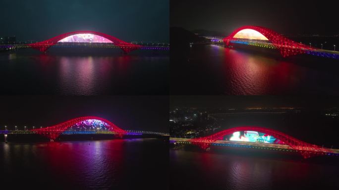 南沙明珠湾大桥灯光秀1