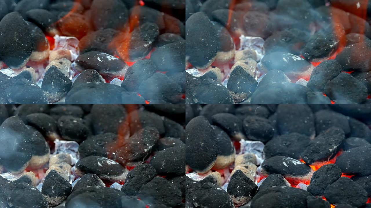 烧烤炉用碳煤着火