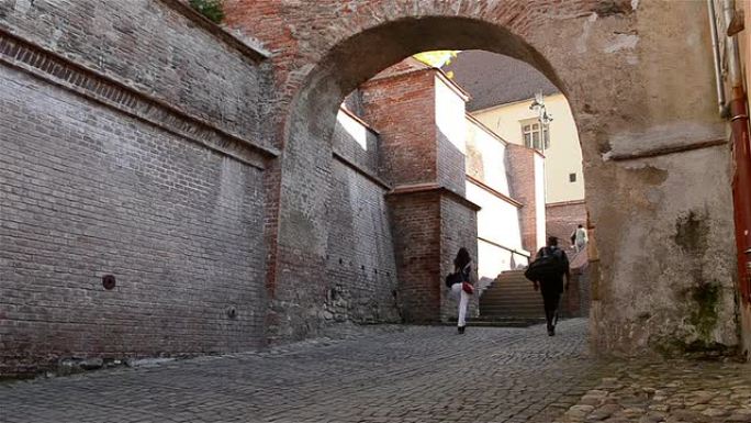 旧中世纪楼梯通道