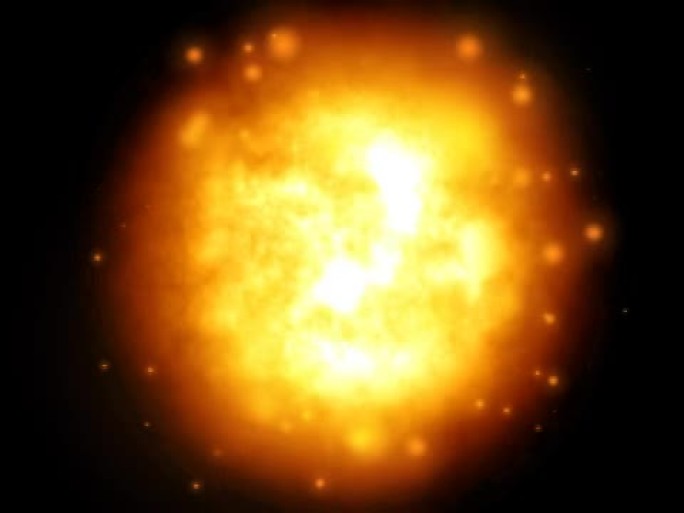 超级新星的暴力爆炸-数字动画