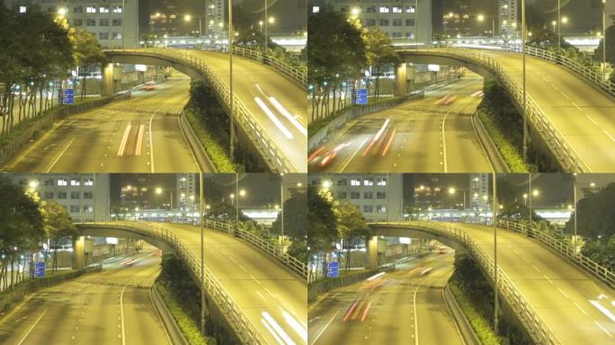 香港高速公路时间流逝