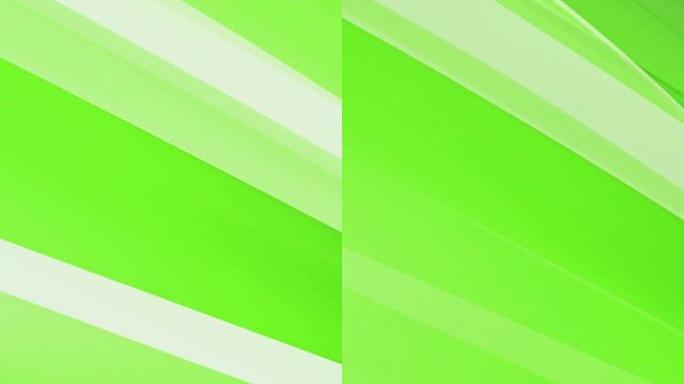 抽象极简主义背景可循环。彩色浅色条纹绿色背景。