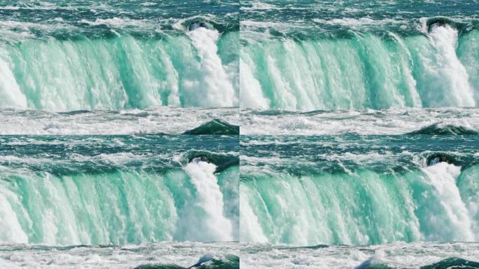 尼亚加拉大瀑布的水流是大自然的惊人景象