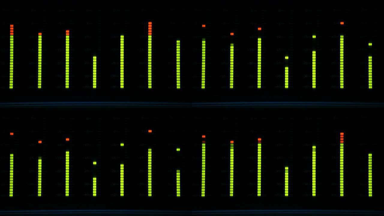 音量单位 (VU) 计，监测演播室的声级
