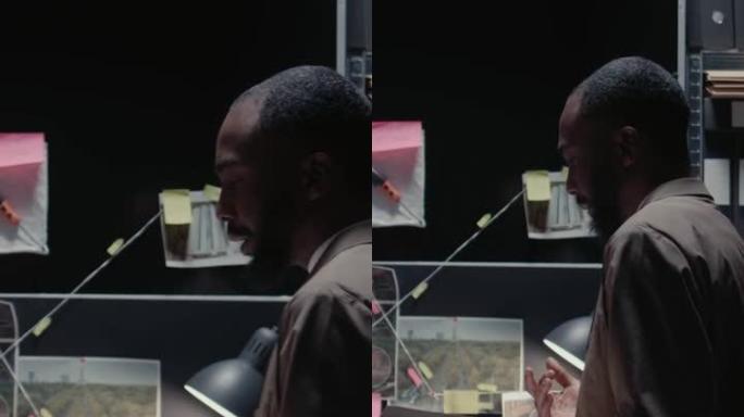 垂直视频: 非裔美国官员谈论办公室证据