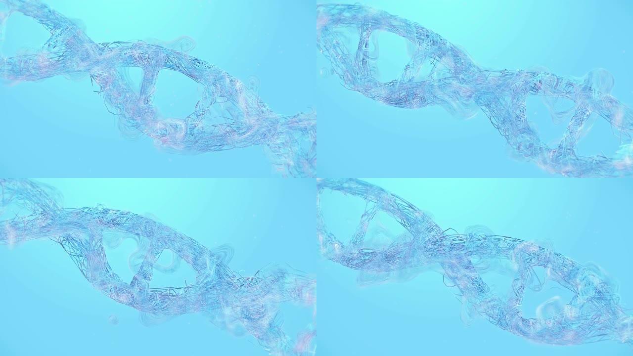 DNA分子结构脱氧核糖核酸视频素材
