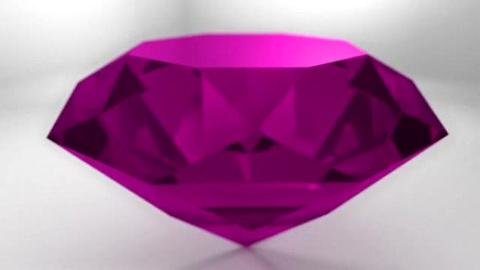 粉色红宝石钻石宝石旋转婚礼背景循环