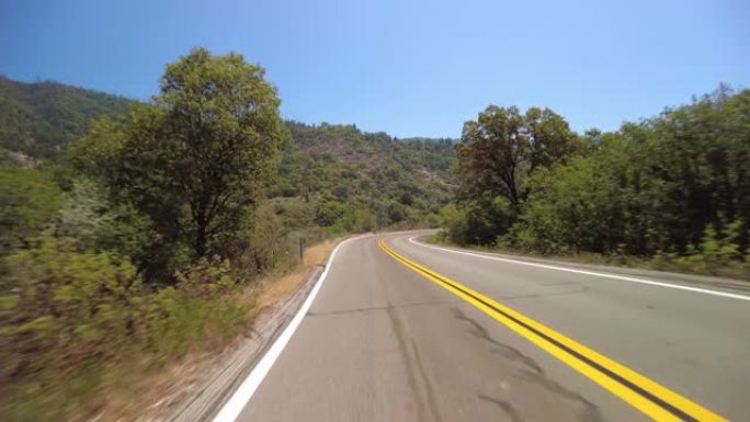 国王峡谷风景小路西段09东行多摄像头后视驱动板内华达山脉Mts美国加利福尼亚州