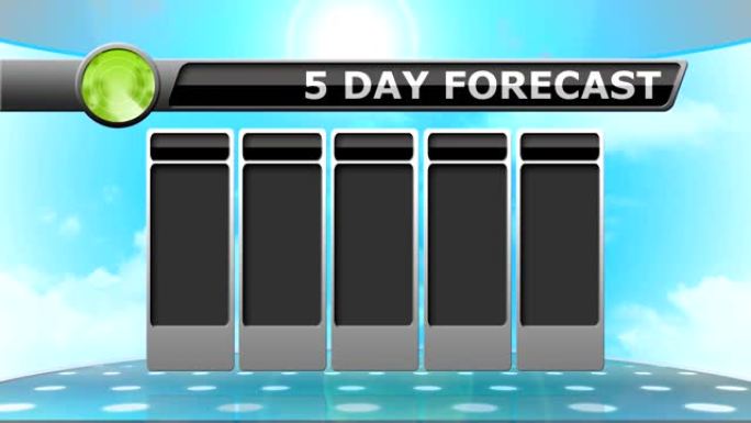 广播气象报告的天气预报动画