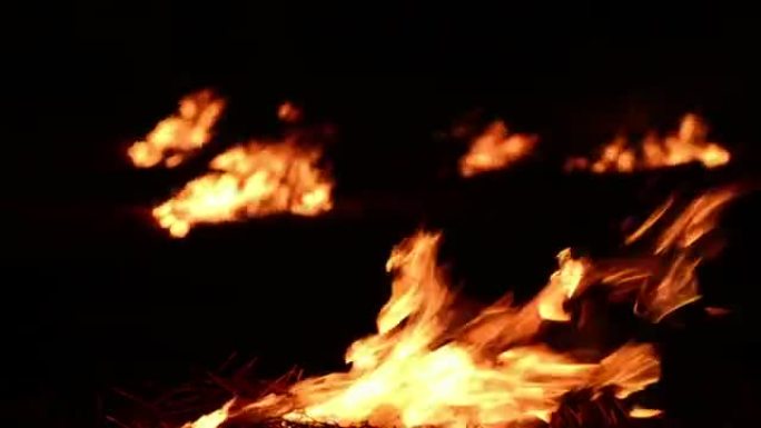 火焰特写可循环-股票视频