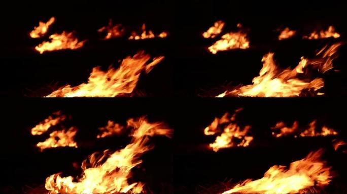 火焰特写可循环-股票视频