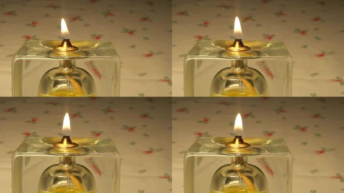 油蜡烛，特写 (HD 1080/60i)