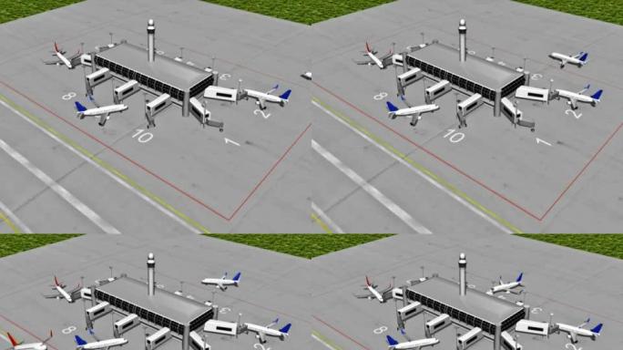 机场动画-NTSC