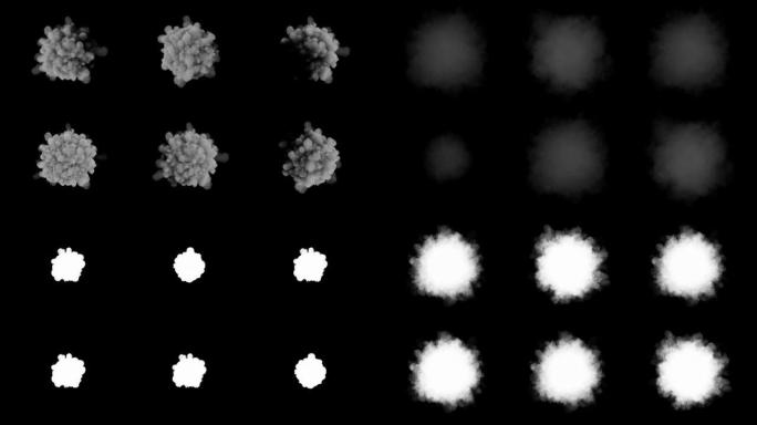 带有alpha集的浮肿烟雾爆炸