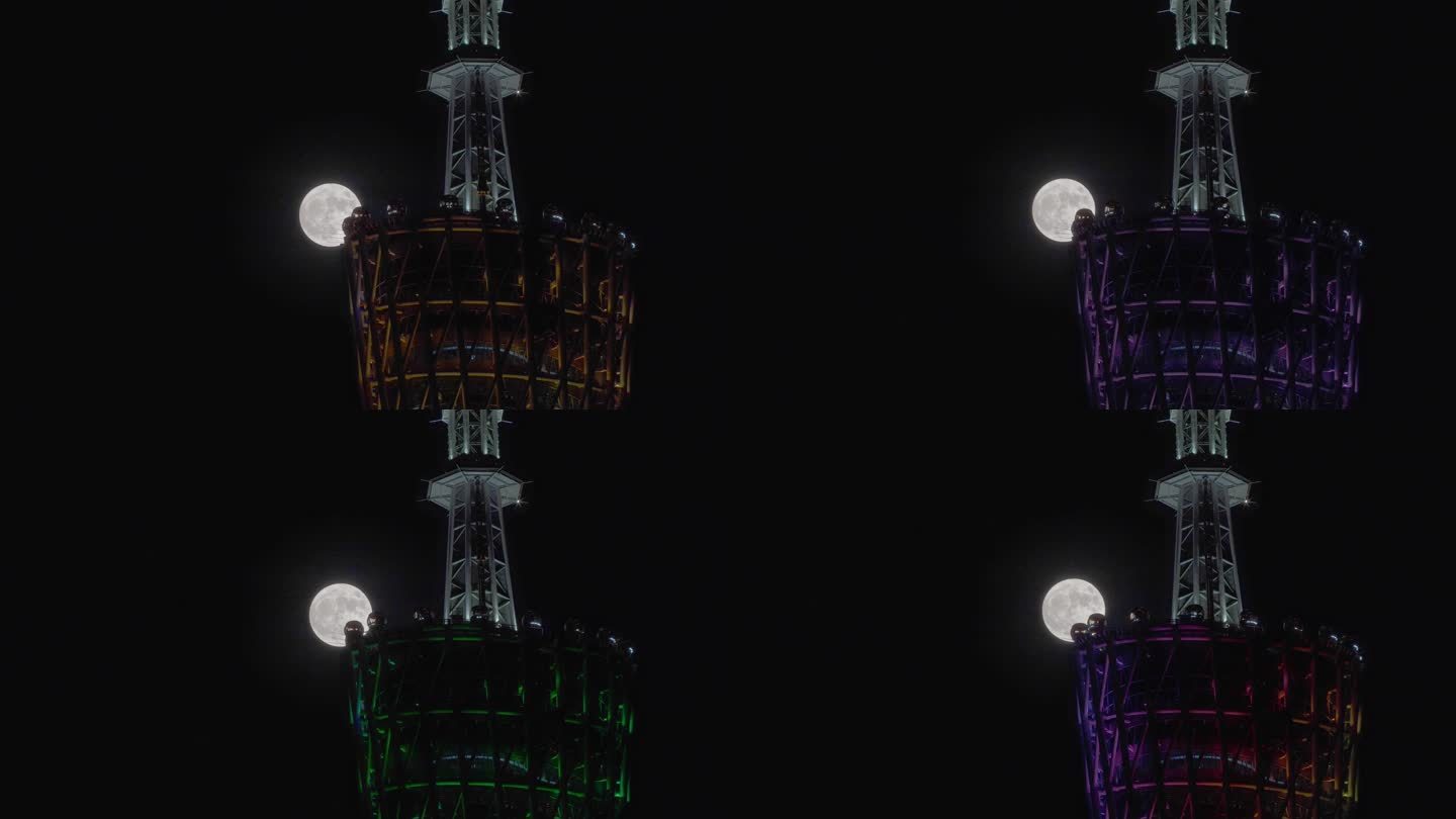 广州塔大月亮视频