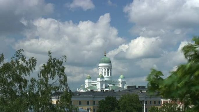 赫尔辛基大教堂(间隔拍摄)
