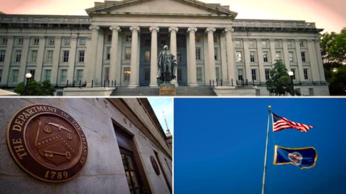 华盛顿特区分层视频合成 (带标题) 美国政府