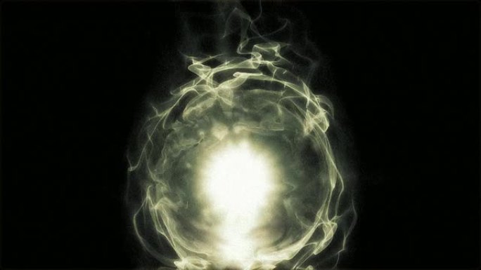 黄色抽象玻璃球环