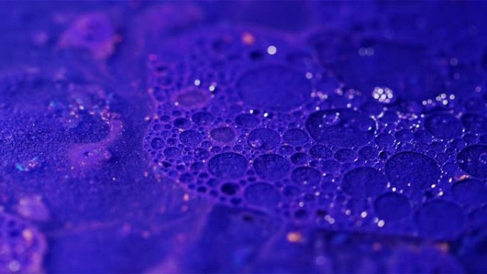 泡沫背景紫色油漆气泡