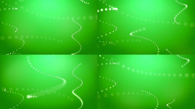运动中的绿色螺旋 (循环)