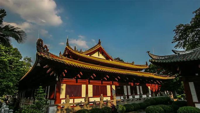 中国广东省光孝寺 (汉代王府) 内的大殿