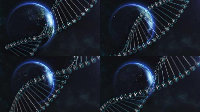 DNA链生物起源医药课程片头视频素材