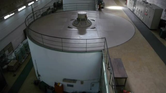 水轮发电机室鸟瞰图