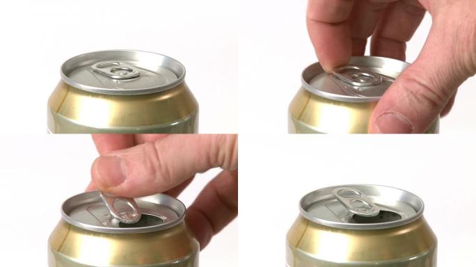 打开啤酒罐