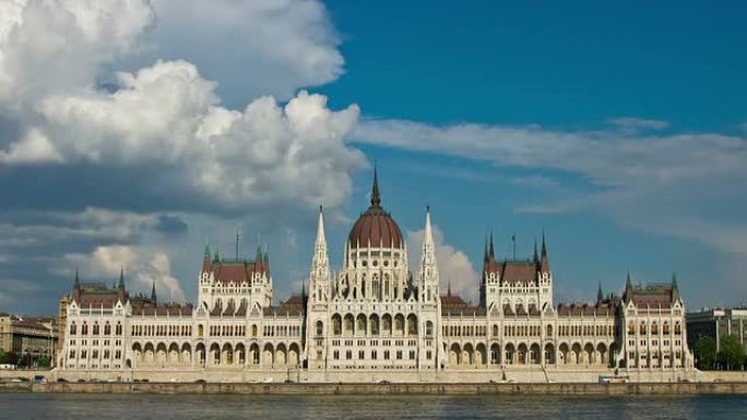 与多瑙河的布达佩斯议会时光倒流