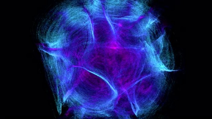 3d抽象彩色宇宙流体漩涡扩展动画数字生成背景