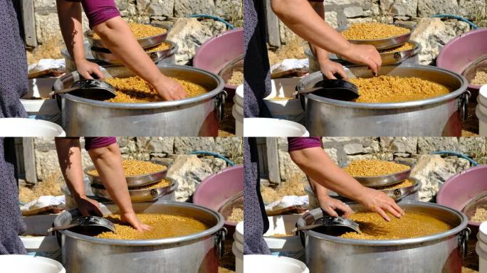传统小麦清洗