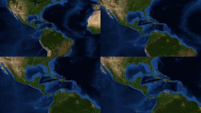 中美洲-来自太空的地球