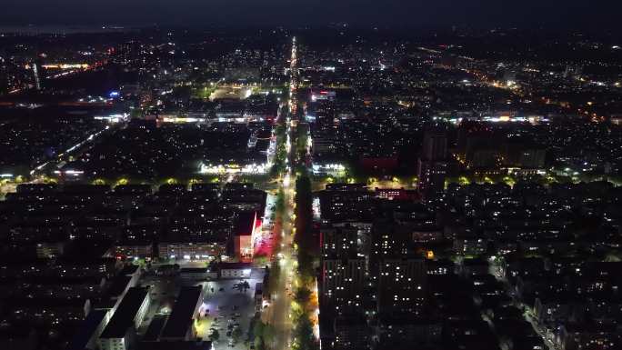 莱西市夜景航拍