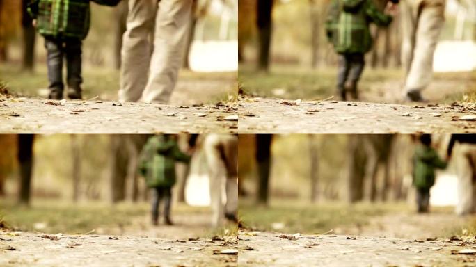 在秋季公园散步时对亲爱的爸爸说的发自内心的话