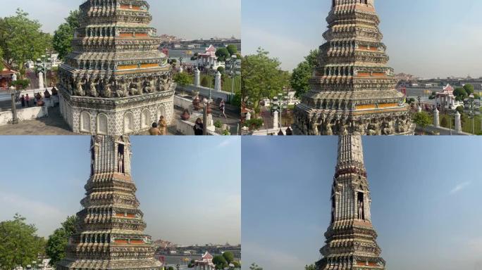 泰国首都的名片是佛教寺庙Wat Arun，黎明寺，它位于湄南河岸边