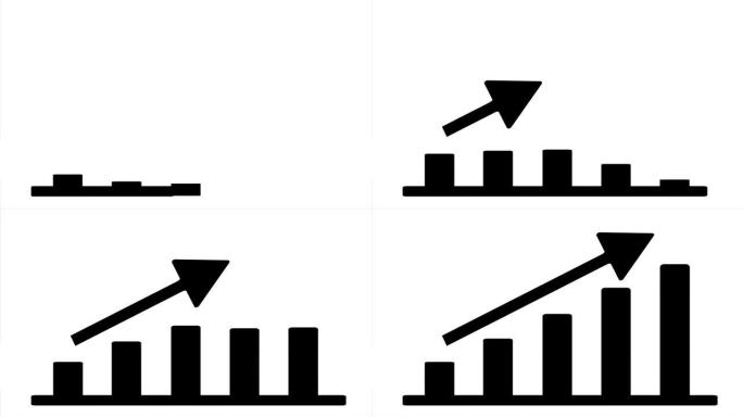 黑色图表图，孤立在白色背景上。