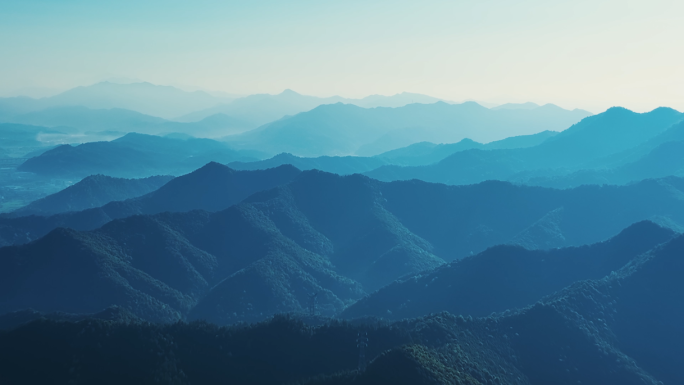 层层叠叠山脉